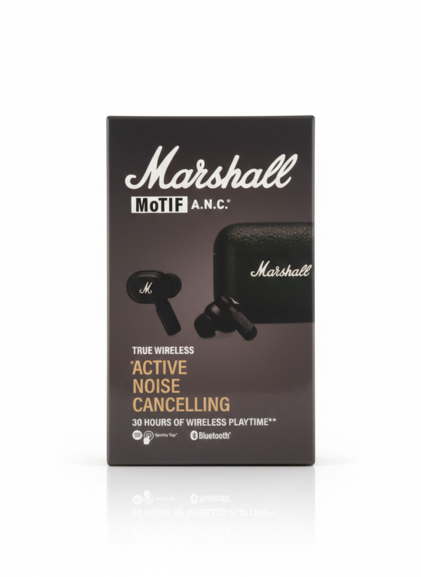 Marshall Motif II ANC , 30HRS Playtime Bluetooth  (Black, True Wireless) First Copy